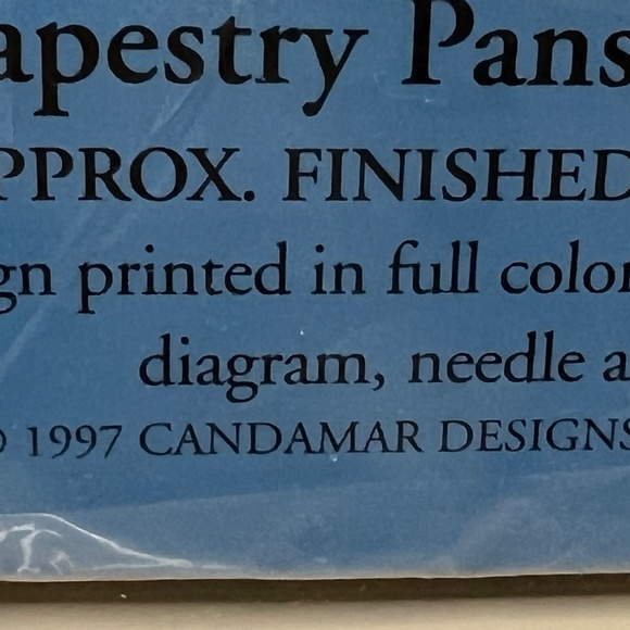 Tapestry Pansies and Cats 90’s Needlepoint Kit 30874 Candamar Designs 14" x 14" - Picture 9 of 9